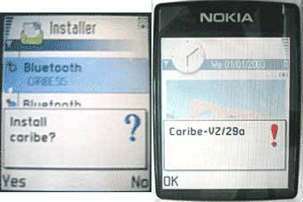 ������� ��������� ���������� ���������� ������� Cabir. ���� � ����� viruslist.com