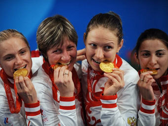 ������� ������ �� ���������� �� ������� � �������� �������� ���������-2008. ����� �������: ������� ��������, �������� �����, �������� �������� � ���� ������� (������ ���� ���� � ������). ���� &copy;AFP