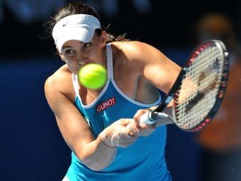 ������ ������� � ����� � ������ ������� �� Australian Open. ���� &copy;AFP