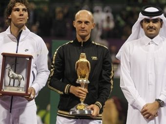 ������� ��������� �� ��������� ����������� ������� Qatar Open. ���� &copy;AFP